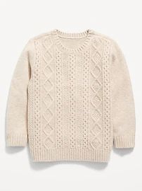 Unisex Cable-Knit Pullover Sweater for Toddler | Old Navy (US)