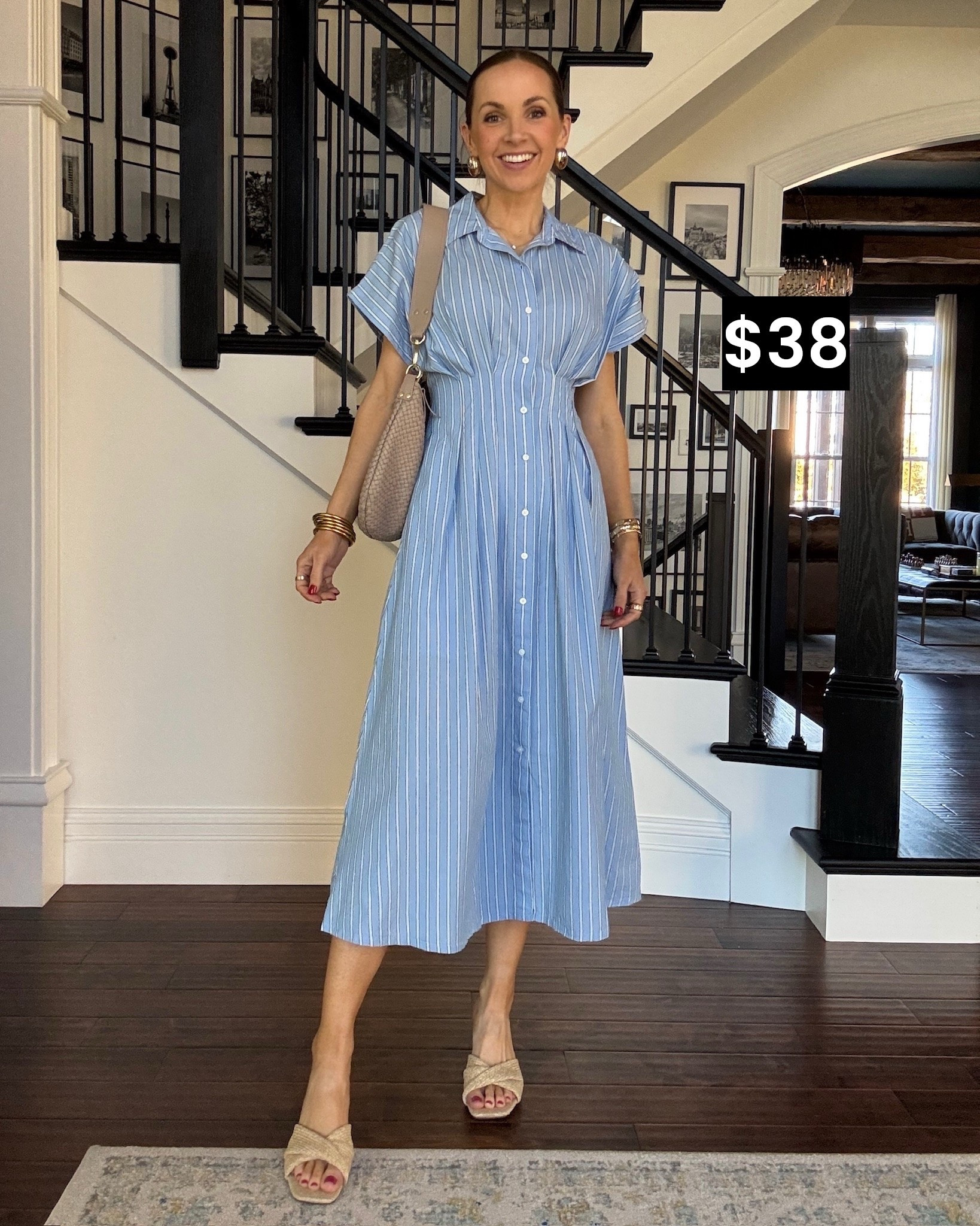 Old Navy dress is marked down- I got an XS (my usual size at Old Navy) but in a tall so I could get a more midi length 

#LTKgrwm #LTKootd #LTKSaleAlert