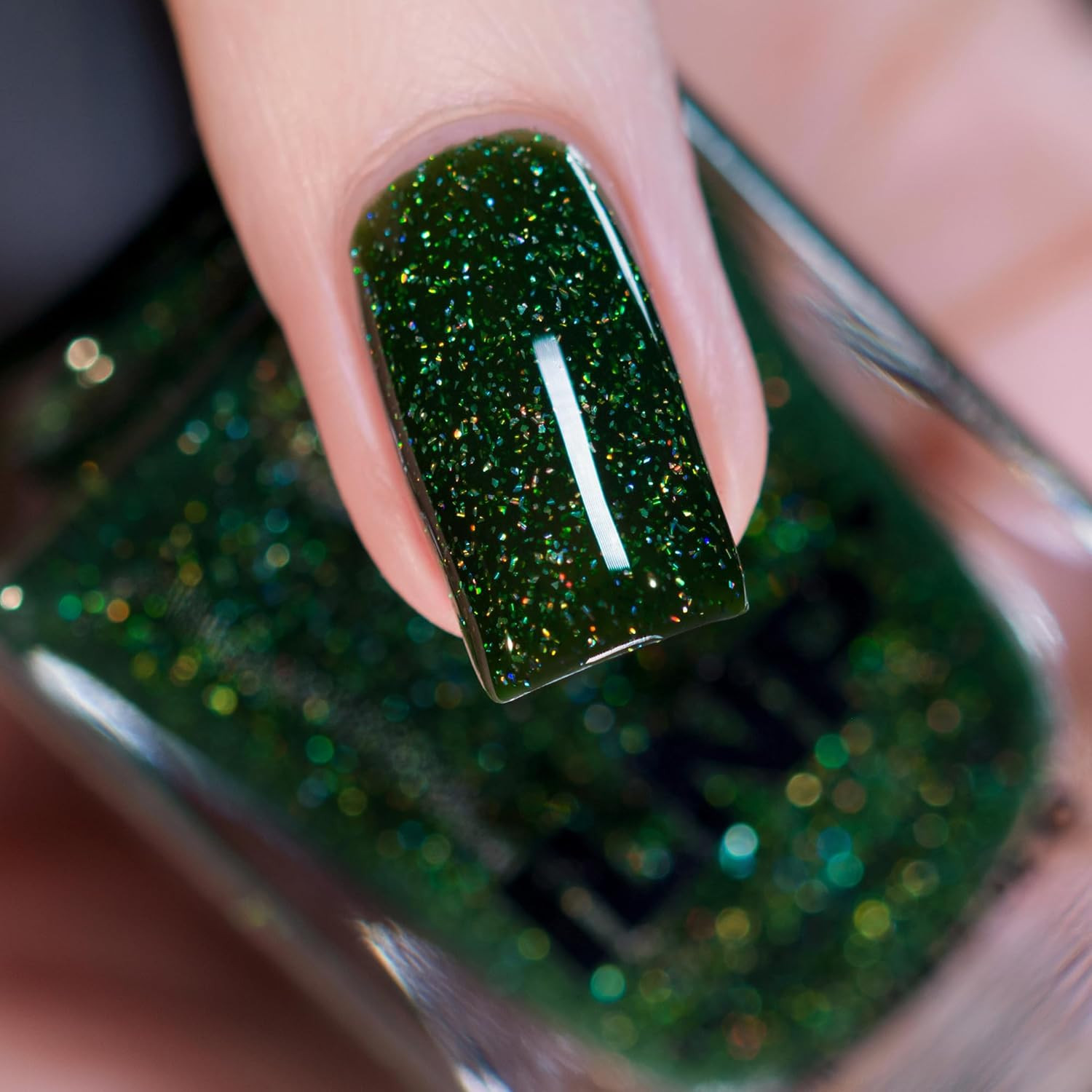 ILNP Forest Drive - Holiday Green Holographic Jelly Nail Polish | Amazon (US)