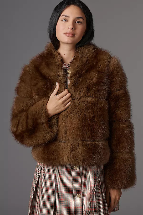 Sai Faux Fur Coat Jacket | Anthropologie (US)
