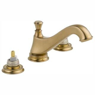 Cassidy Gold 8 in. Widespread 2-Handle Bathroom Faucet in Champagne Bronze (Handles Not Included) | The Home Depot