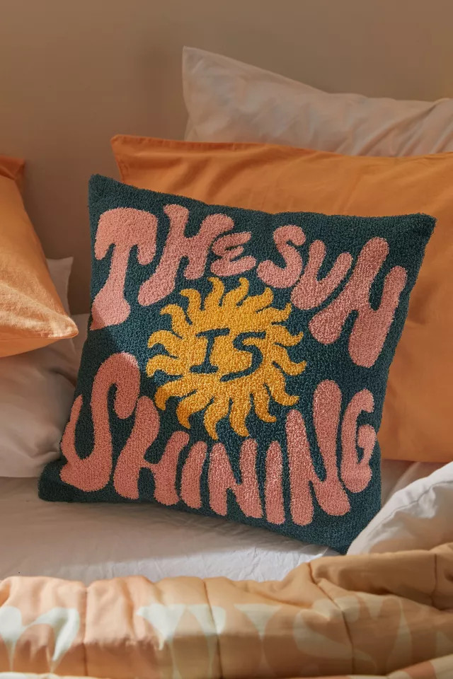 Sun Keep UO Exclusive The Sun Is Shining Throw Pillow | Urban Outfitters (US and RoW)
