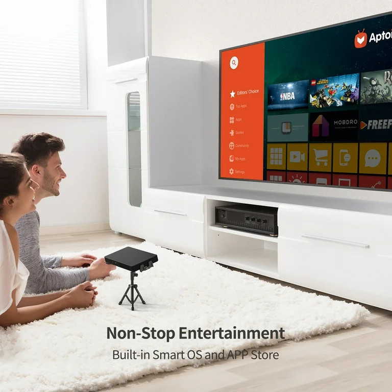 WEMAX Go Advanced Portable Smart Laser Projector, Ultra Mini 1080p Projector, 4K Supported, Built... | Walmart (US)