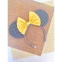 black gingham minnie mouse ears | Etsy (US)