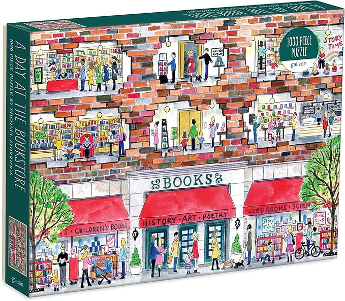 Michael Storrings A Day at The Bookstore 1000 Piece Puzzle | Amazon (US)
