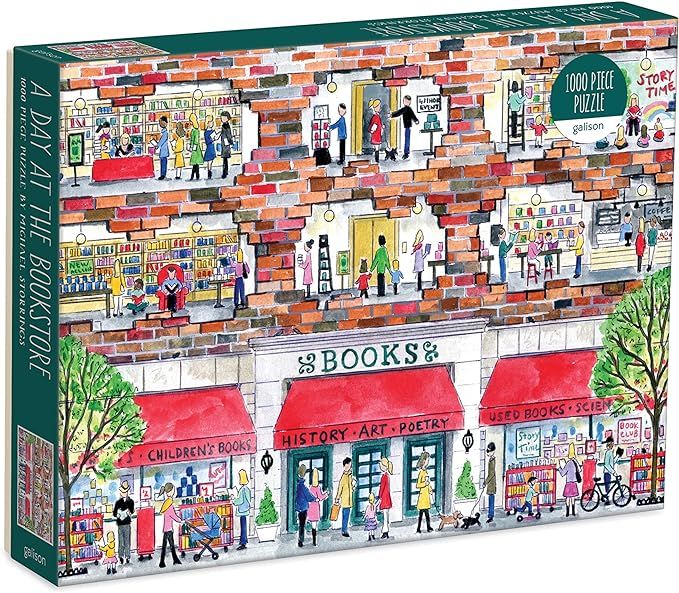 Michael Storrings A Day at The Bookstore 1000 Piece Puzzle | Amazon (US)