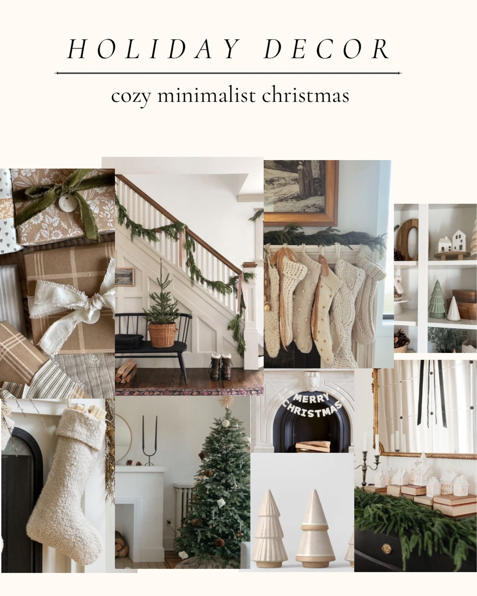 cozy neutral minimalist christmas decor 🧺🤍🧦🌲

#LTKHoliday #LTKHome #LTKSeasonal
