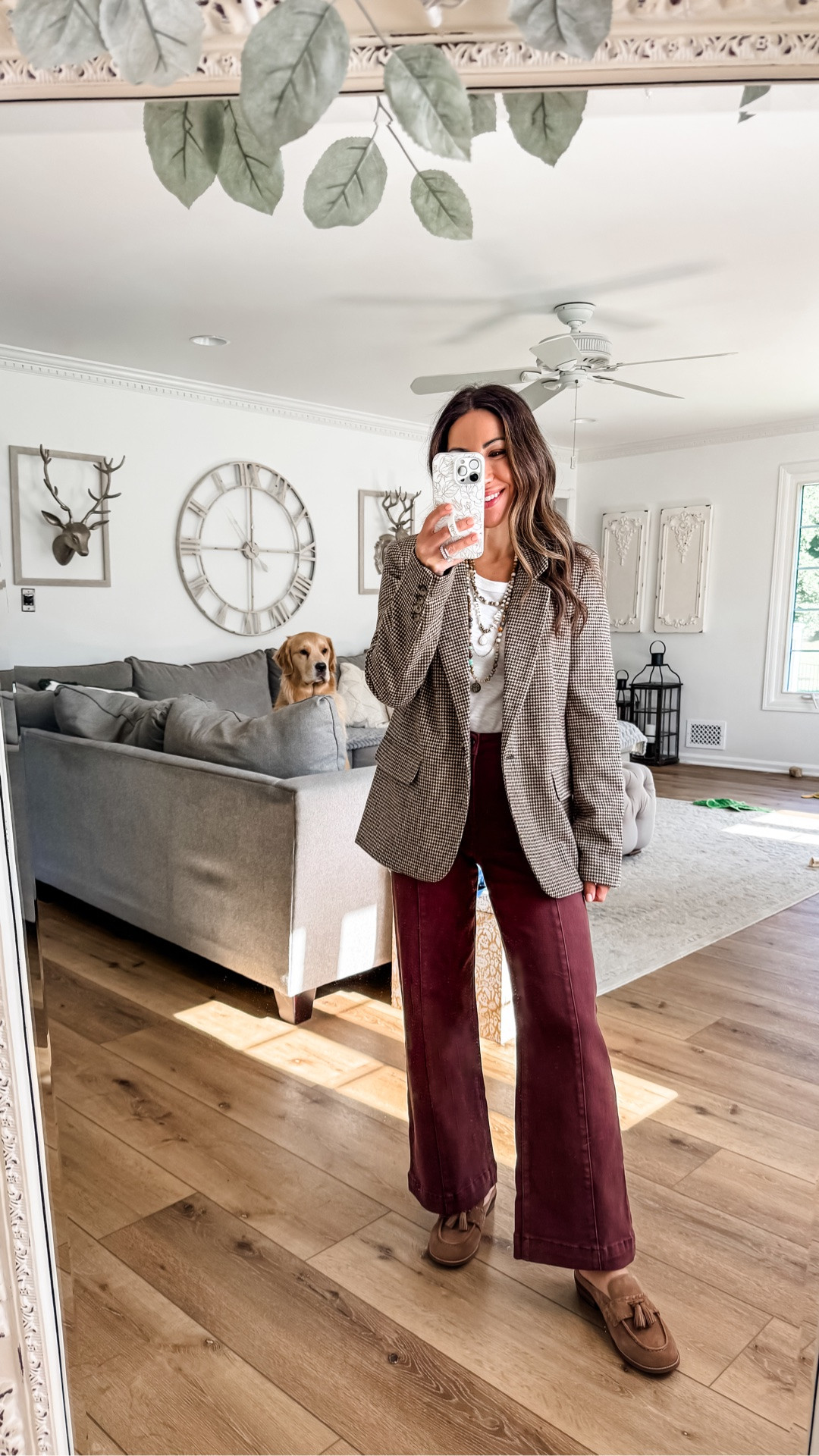 Blazer XS. Brown jeans 25. Shoes, TTS.

#LTKOver40 #LTKPetite #LTKWorkwear