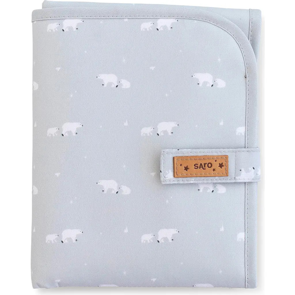 Saro Portable Changing Mat in Glacier Grey at Nordstrom | Nordstrom