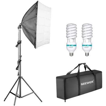Neewer 1350W Photography Continuous Softbox Lighting Kit 24x24 inches Professional Photo Studio Equi | Walmart (US)