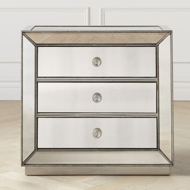 Omni Mirrored 3 Drawer Chest | Z Gallerie