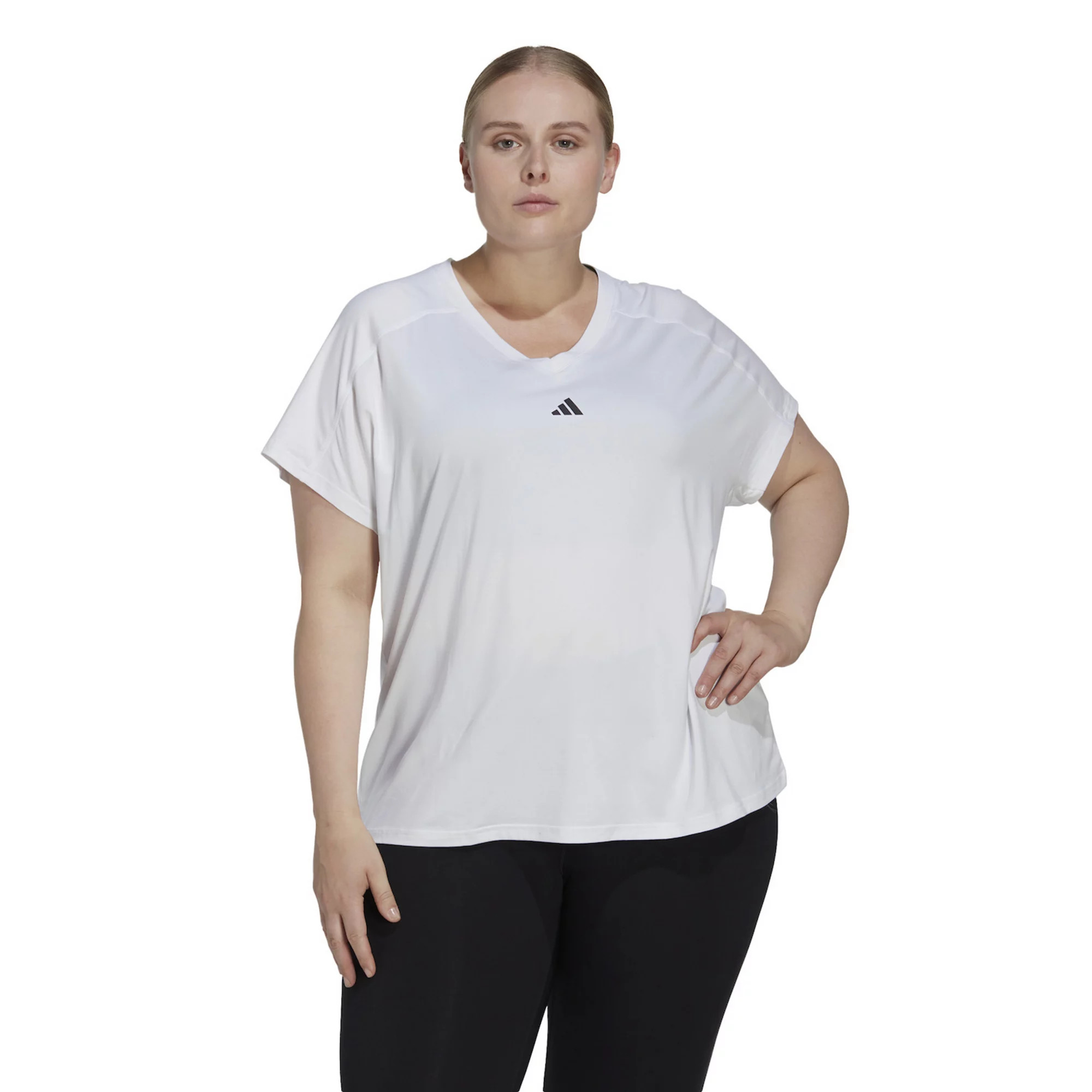 Plus Size adidas AEROREADY Training Essentials V-Neck Tee | Kohl's