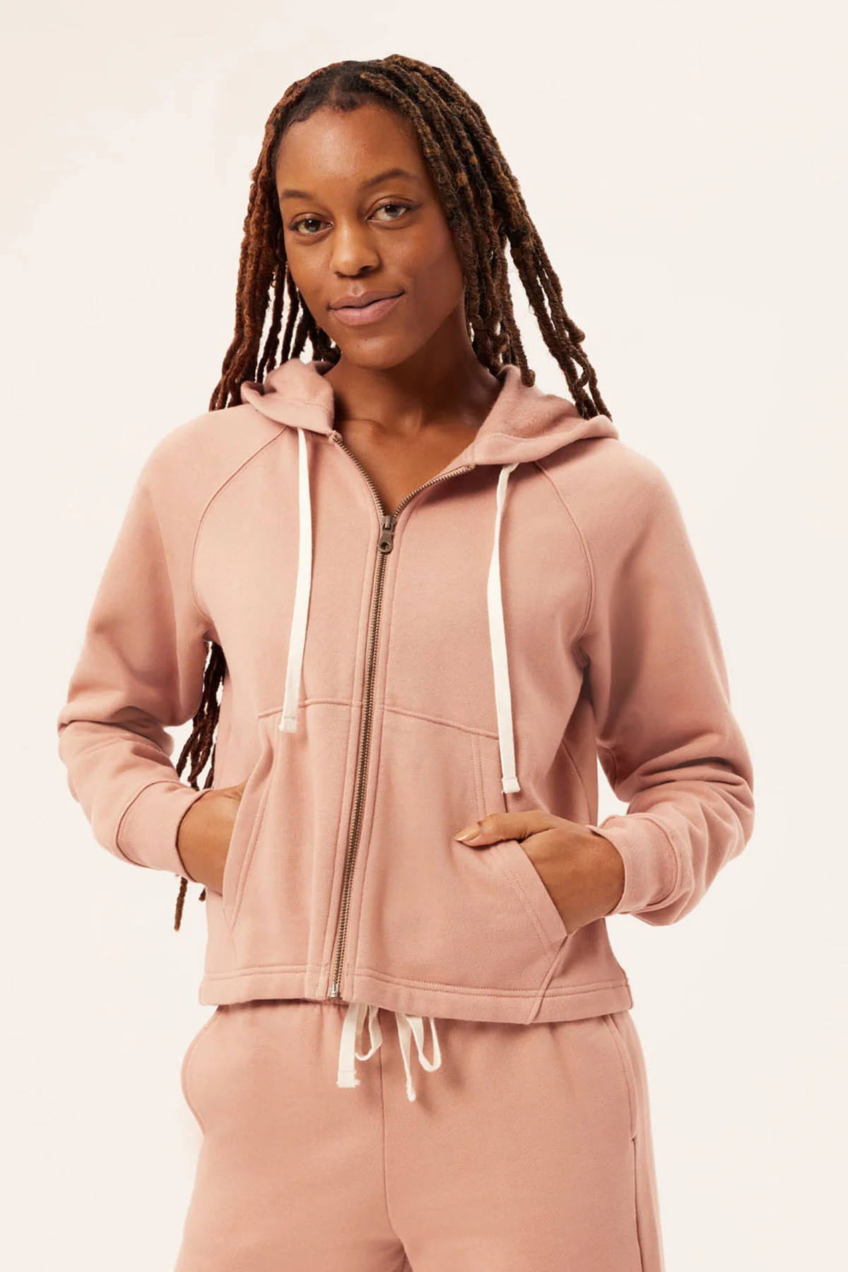 Birch 50/50 Cropped-Zip Hoodie | Girlfriend Collective
