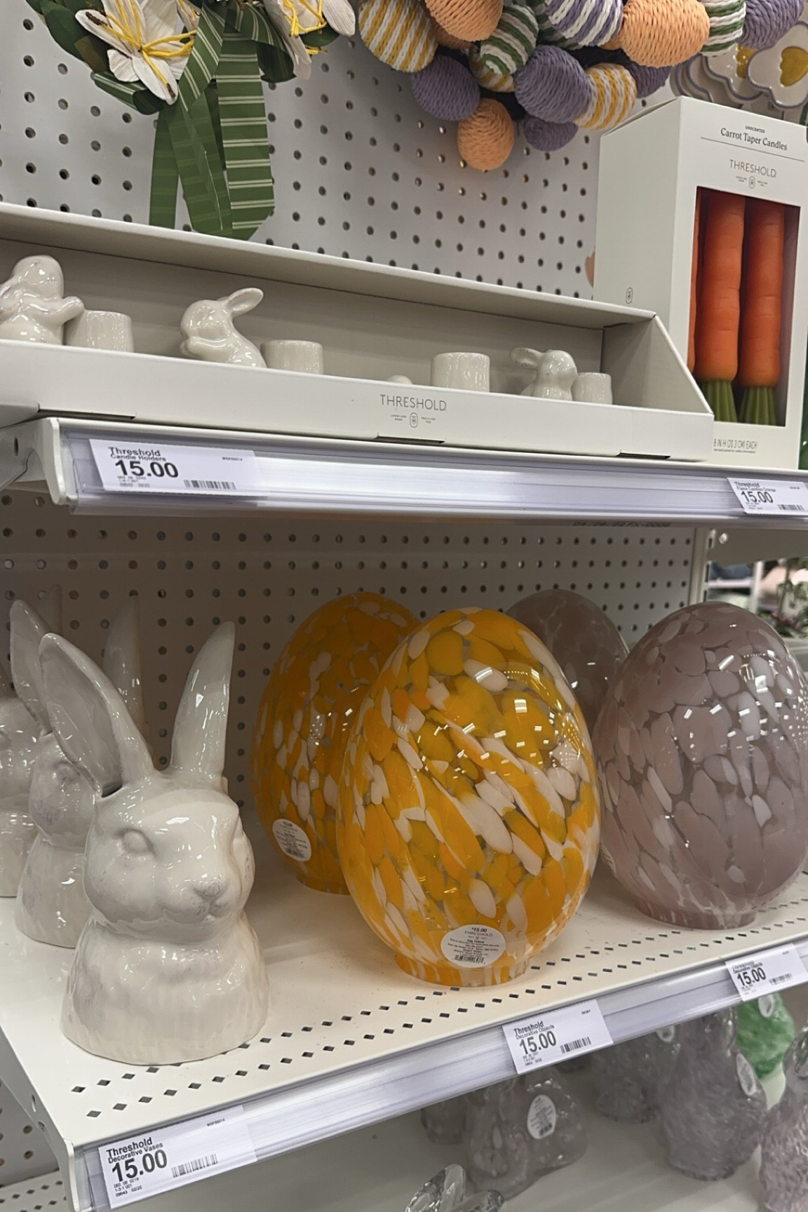 Easter Bunny Ceramic Vase - Threshold. Large Confetti Glass Egg - Threshold

#LTKHome #LTKFindsUnder50 #LTKSeasonal