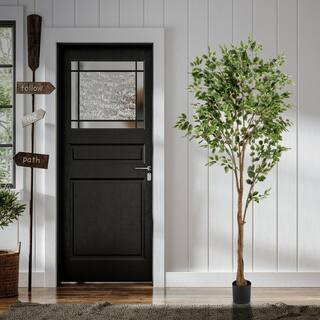 Regency International 7 ft. Green Artificial Ficus Tree in Pot MTF24195-TTGR - The Home Depot | The Home Depot