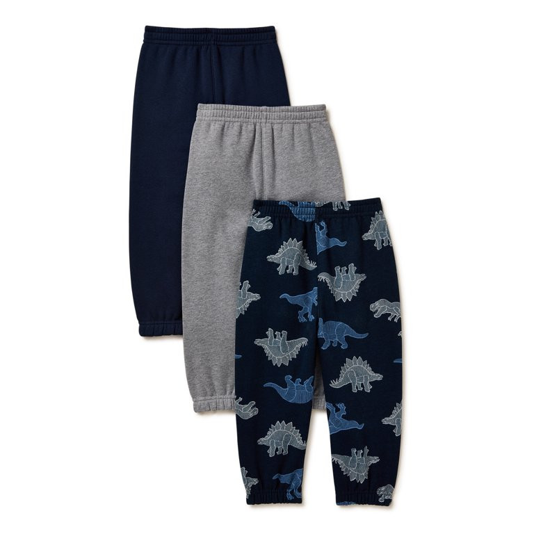 Garanimals Toddler Boys Fleece Sweatpants Multipack, 3-Pack, Sizes 2T-5T - Walmart.com | Walmart (US)