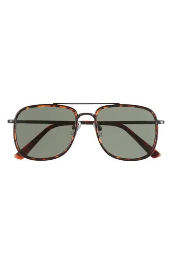 Vince Camuto 54mm Navigator Sunglasses in Black/Tortoise at Nordstrom Rack | Nordstrom Rack
