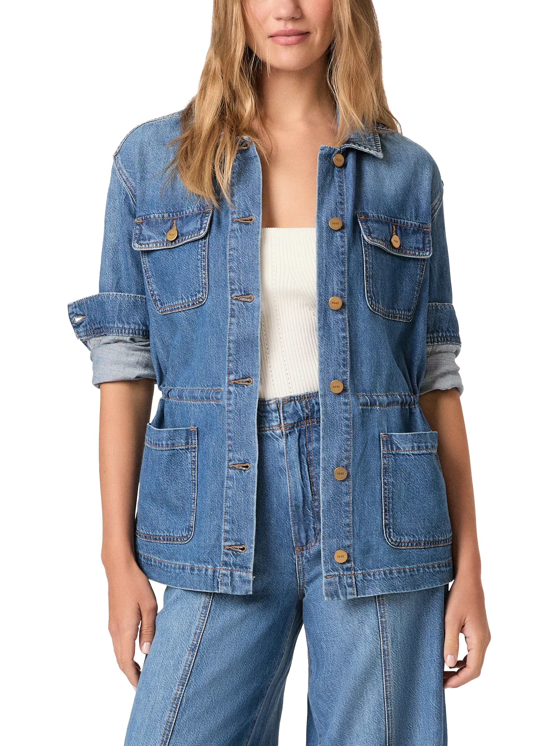PAIGE Clarke Denim Jacket, La Verne | John Lewis (UK)