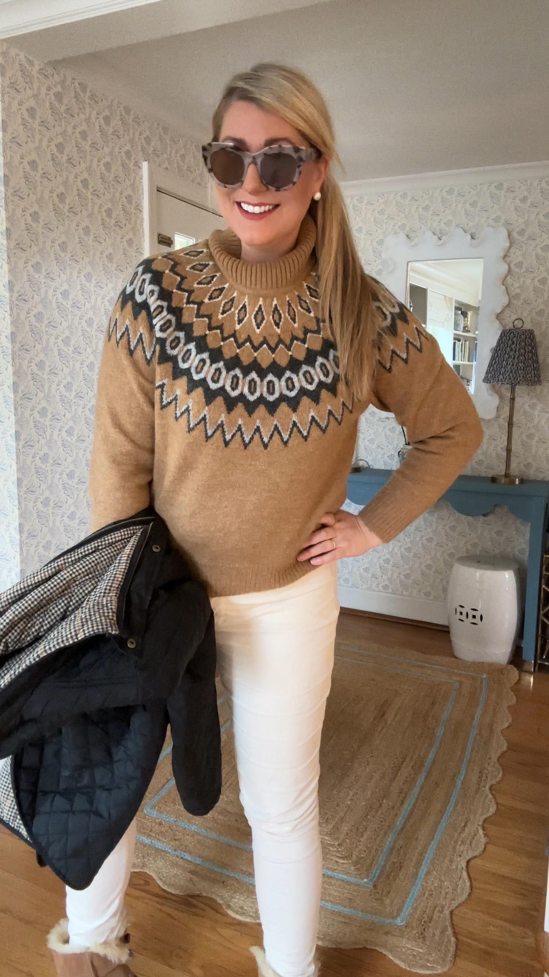 Here’s one of my most worn sweaters this winter ❄️ this fair isle sweater is on sale under $50 now….so cute & super soft

#LTKSaleAlert #LTKWatchNow #LTKOver40