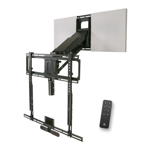 MantelMount MM815 Motorized Remote Control Pull Down TV Mount with Automated Swivel | Above Fireplace Mount for TVs 45"-90" Up to 115 lbs | RF Remote Control & Favorite Memory Positions | Amazon (US)