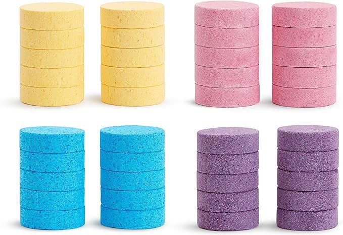 Munchkin® Color Buddies™ Moisturizing Bath Water Color Tablets, 40 Pack, Yellow/Pink/Blue/Purp... | Amazon (US)