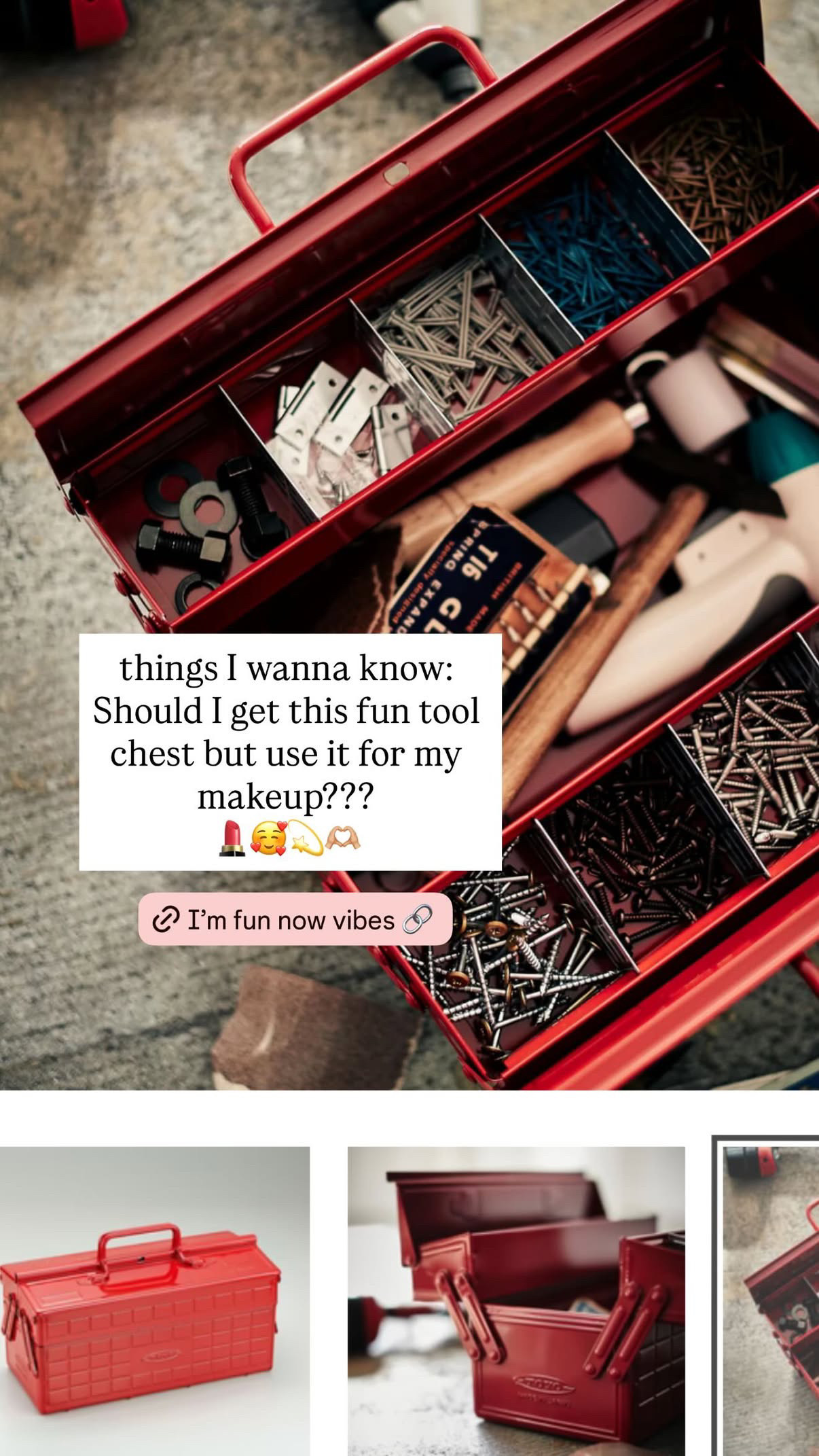 makeup tool chest that's fun  

 #LTKGiftGuide #LTKselfcare #LTKBeauty
