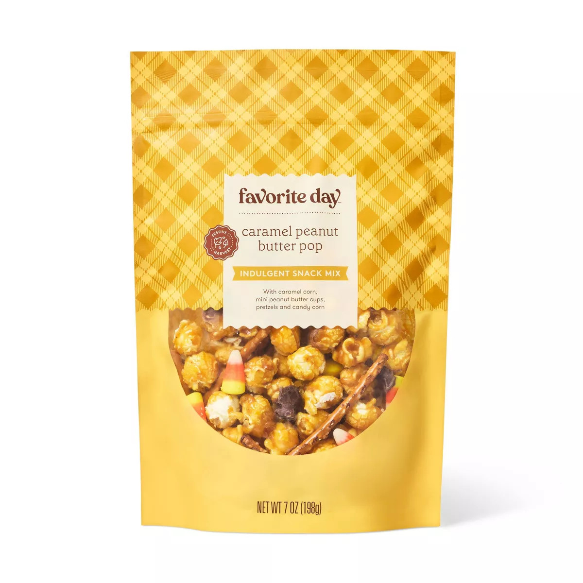 Fall Harvest Caramel Peanut Butter Pop Snack Mix - 7oz - Favorite Day™ | Target