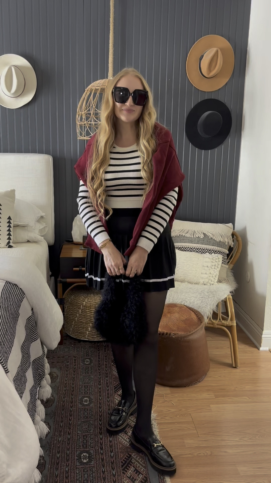 Trendy outfit ideas from Amazon! 

Wearing L in all tops and M in bottoms. Shoes fit TTS! 

Pleated skirt, pencil skirt, preppy look, loafers, burgundy sweatshirt, bow tie pants, track pants, bow sweater, bow cardigan, striped shirt, furry bag, evening clutch, brown purse, affordable purses, lace pants, affordable style, affordable outfit ideas, Amazon style, ways to wear, styling ideas 

#LTKFindsUnder50 #LTKStyleTip #LTKFindsUnder100