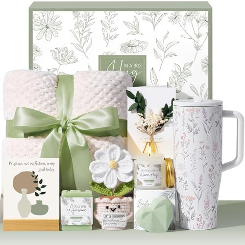 Mothers Day & Birthday Gifts for Women - Get Well Soon Spa Care Package, Luxury Self Care Gift Basket for After Surgery & Cancer Care Inspirational Thinking of You Sympathy Gift Set for Mom Her Friend | Amazon (US)