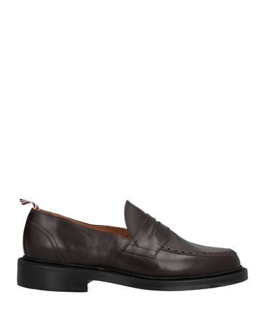 Thom Browne Man Loafers Dark brown Size 9.5 Soft Leather | YOOX (US)