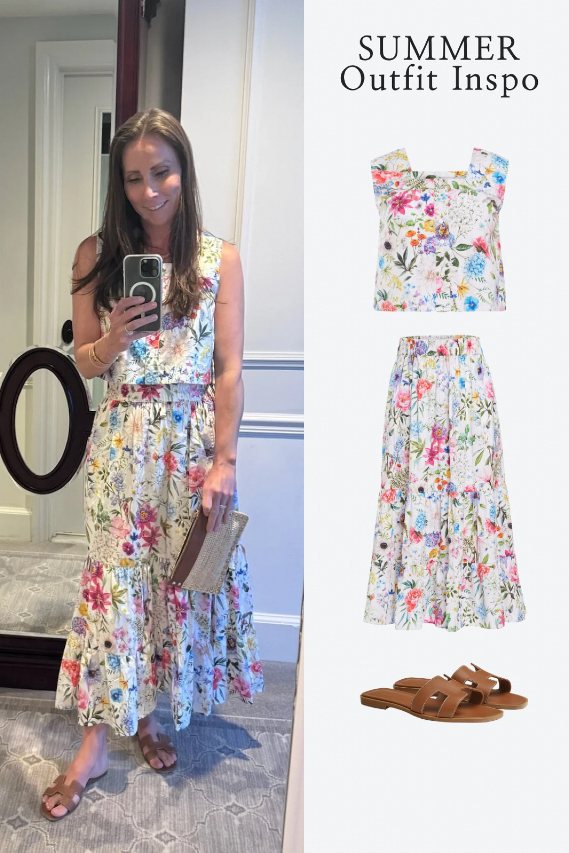 Christina’s gorgeous summer dress is actually a versatile 2-pc matching set! Stunning print for summer 


#weddingguestdress #summerdress #sandals

#LTKStyleTip #LTKShoeCrush #LTKItBag
