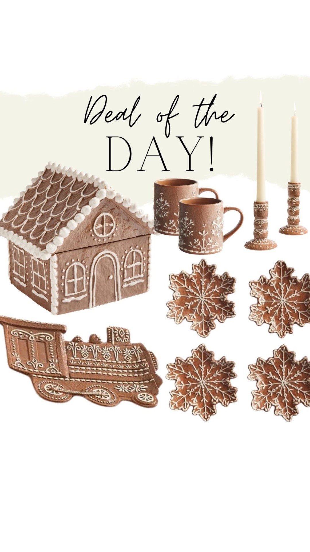 The gingerbread collection is the DEAL OF THE DAY! 🚨 My favorite are the appetizer plates and house cookie jar! I’ve slowly been adding to my gingerbread collection over the years and today is a great time to snag some pieces on SALE! 🚨🚨🚨 #ltkholiday #ltkhome #homedecor #potterybarn #ltkseasonal #ltksalealert #gingerbread #gingerbreaddecor 

#LTKSaleAlert #LTKHome #LTKHoliday