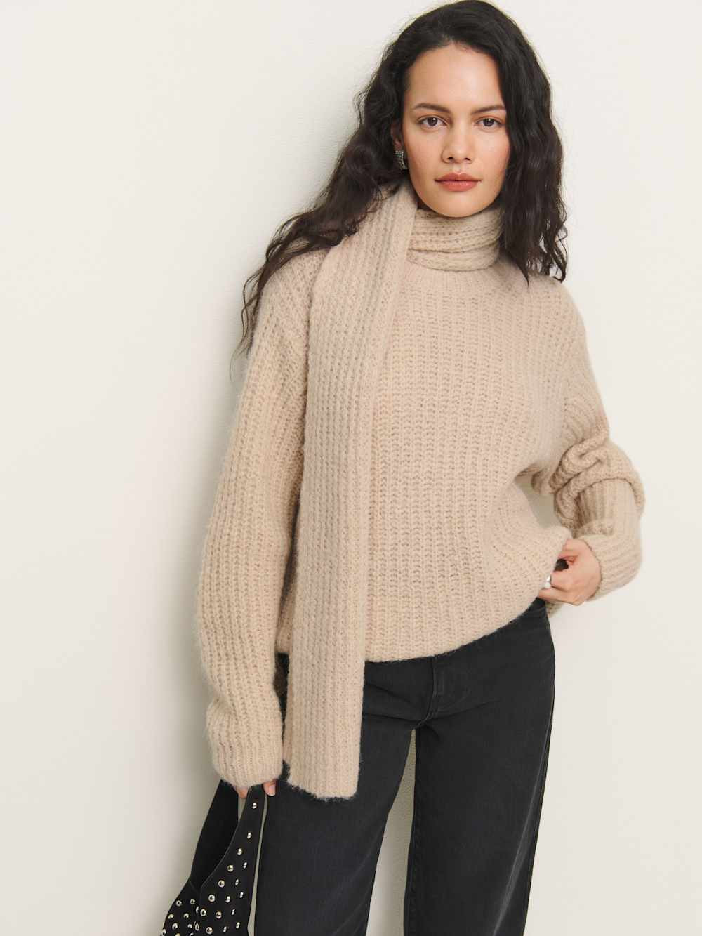 Spence Scarf Sweater | Reformation (Global)