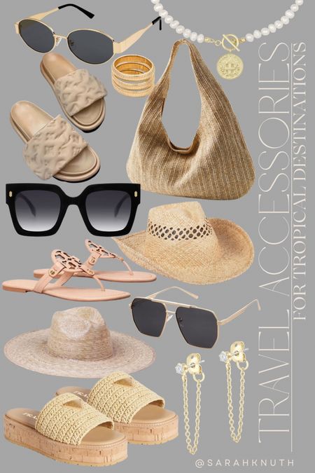 Vacation accessories, sunglasses, designer inspired, vacation outfit, resort wear, beach bag, beach hat, slides

#LTKswim #LTKtravel #LTKfindsunder100