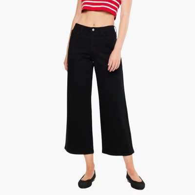 KanCan Essentials Shea High Rise Cropped Wide Leg Jeans - 27 | Target