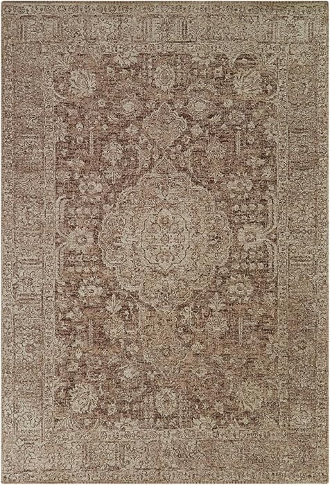 Balta Rugs Crozier Oriental Medallion Copper 5' 3" x 7' Area Rug | Amazon (US)