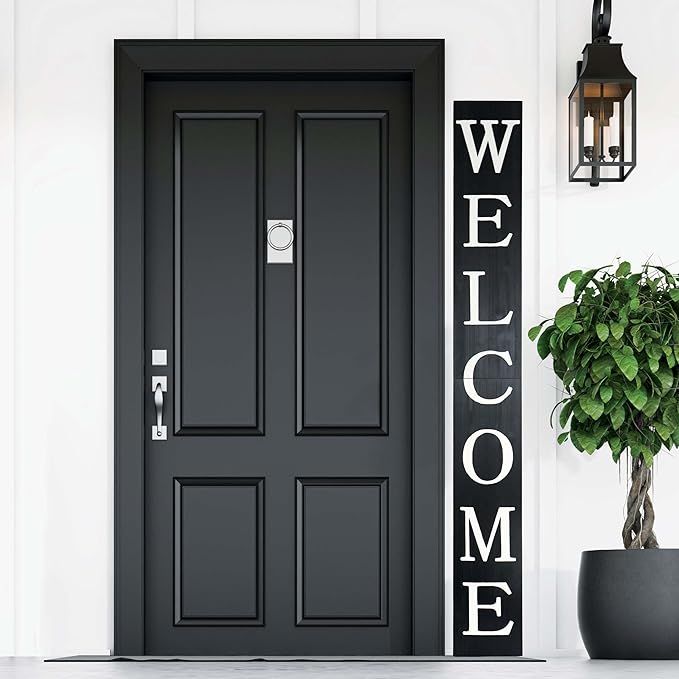 Welcome Sign for Front Door, 6ft Tall Front Porch Decor, Welcome Signs for Front Porch, Rustic Fa... | Amazon (US)