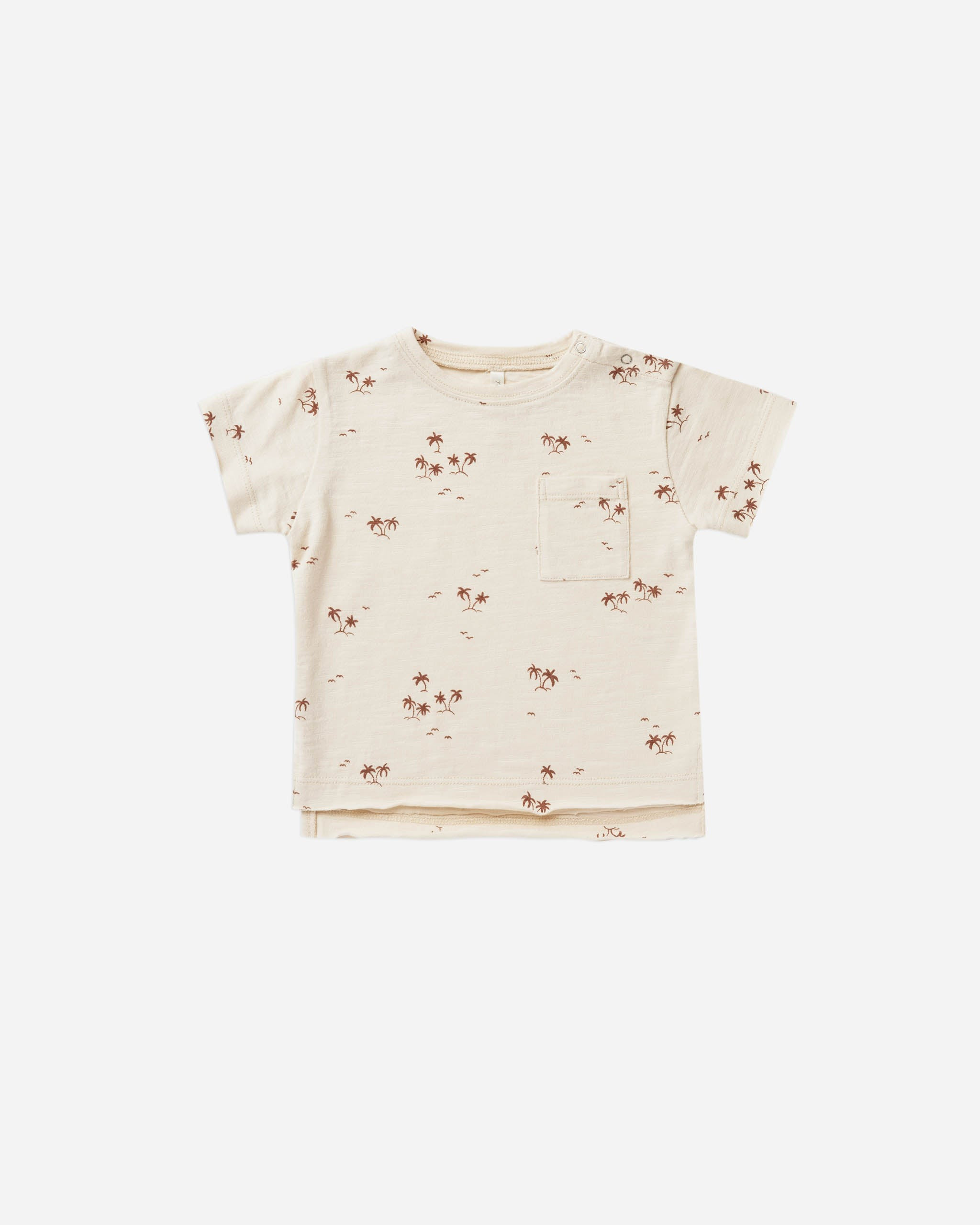 raw edge tee | palms | Rylee + Cru