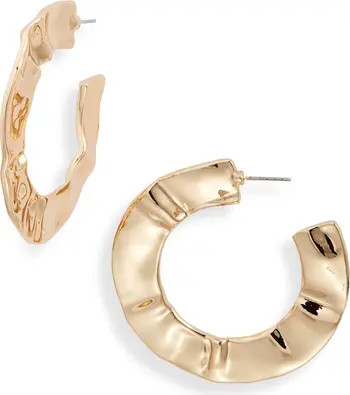 Molten Flat Hoop Earrings | Nordstrom Rack