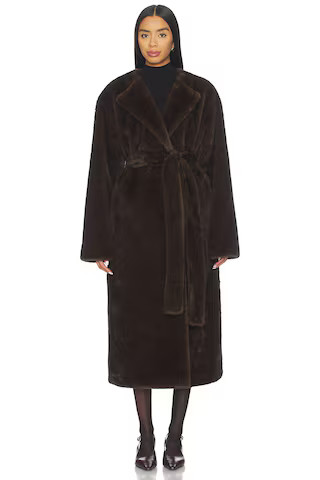 EAVES x Coco Dagna Coat in Dark Brown from Revolve.com | Revolve Clothing (Global)
