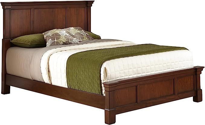 The Aspen Rustic Cherry Queen Bed by Home Styles | Amazon (US)