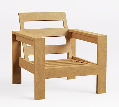 Malibu Teak Outdoor Lounge Chair | Pottery Barn (US)