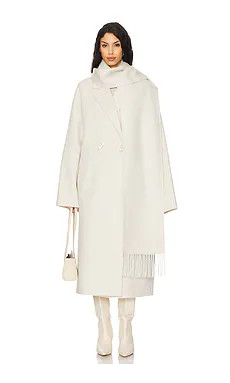 LAMARQUE Twila Double Face Coat in Winter White from Revolve.com | Revolve Clothing (Global)
