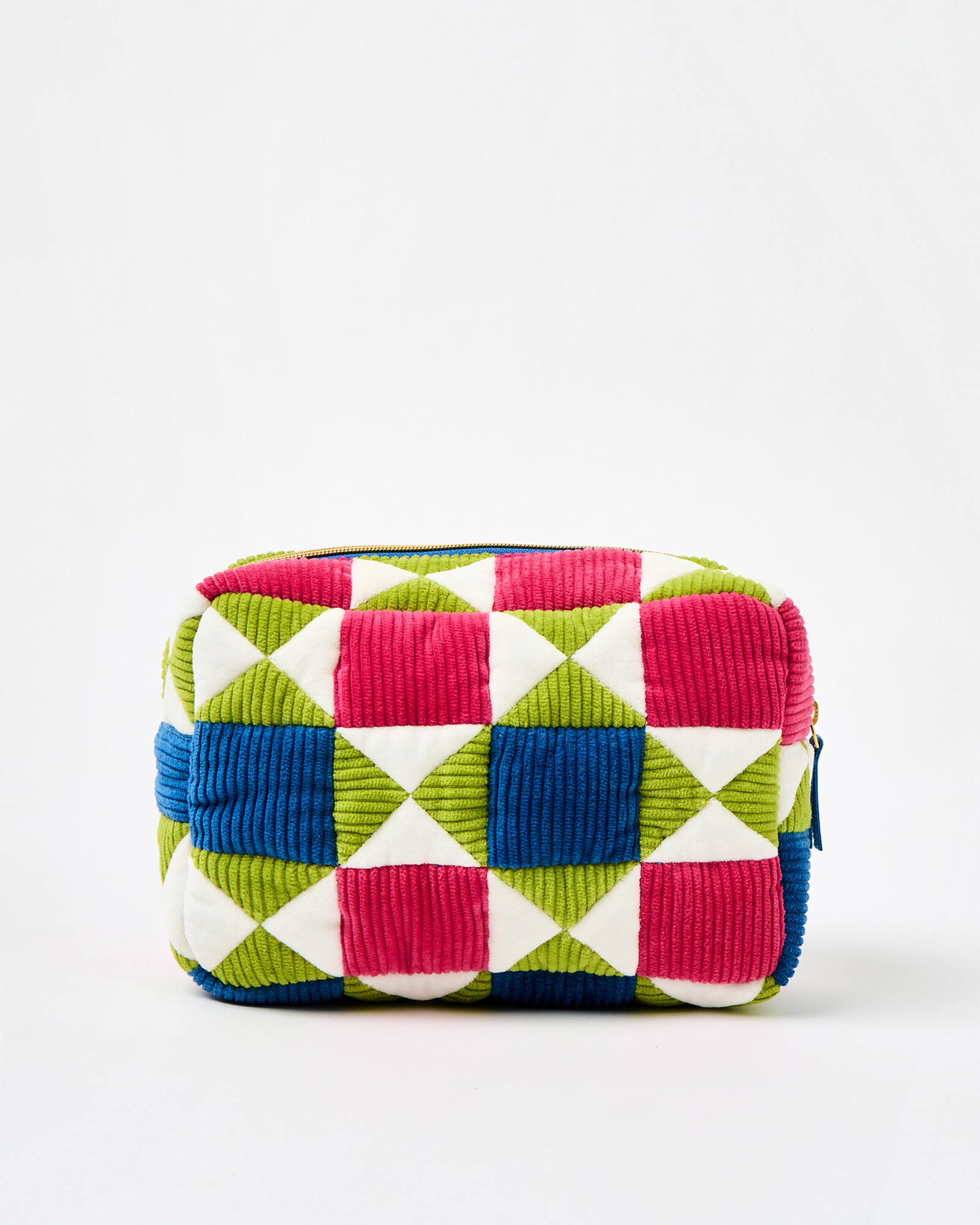 Patchwork Corduroy Wash Bag | Oliver Bonas | Oliver Bonas (Global)