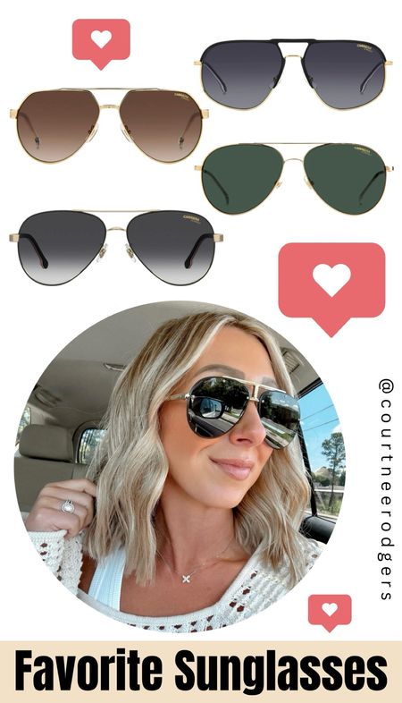My favorite Carerra sunglasses 🩷 New styles available! 

#LTKStyleTip #LTKSaleAlert #LTKFindsUnder100