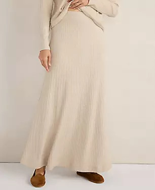 Haven Well Within Lurex Rib Knit Maxi Skirt | Ann Taylor