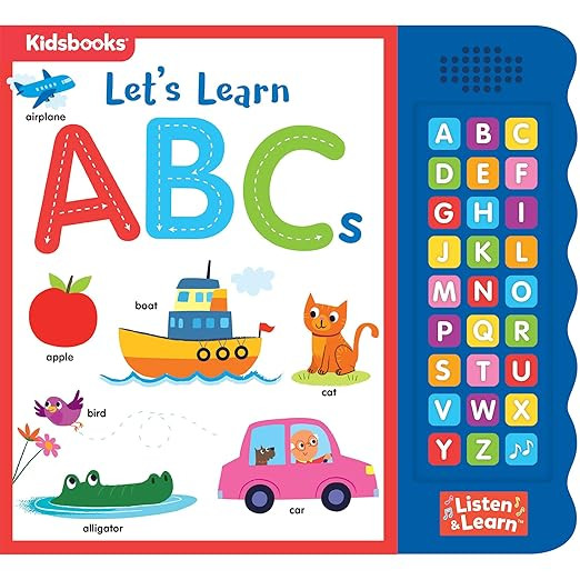Let’s Learn ABCs – Interactive Toddler Sound Book with 27 Buttons | Tracing, Alphabet Song, C... | Amazon (US)
