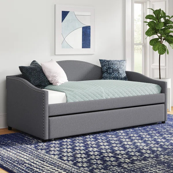 Alisha Upholstered Daybed with Trundle | Wayfair North America