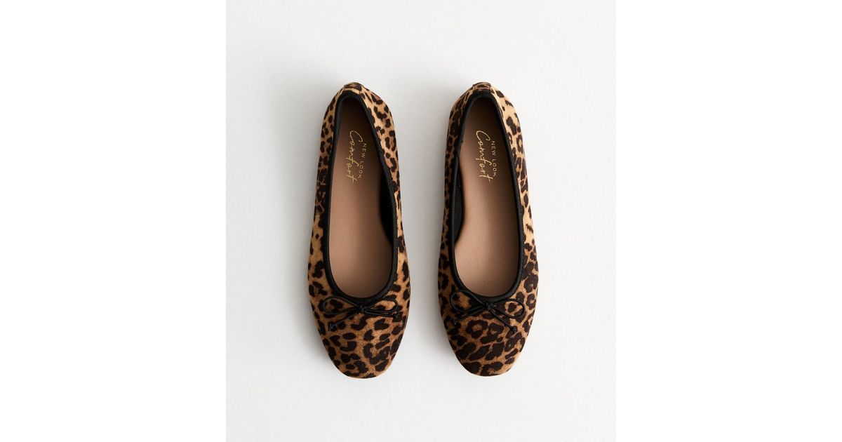 Brown Leopard Print Ballet Pumps 
						
						Add to Saved Items
						Remove from Saved Items | New Look (UK)