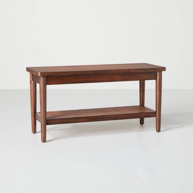 Wood & Cane Accent Bench - Hearth & Hand™ with Magnolia | Target